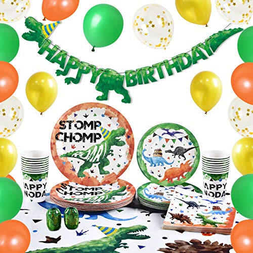 Consigue ahora Suministros para Fiestas Dinosaurios - Decoraciones la Fiesta Cumpleaños para Niños Globos Platos Ideas para regalar Servilletas Vajilla Utensilios Sirve a 16 Invitados 89 PCS Top Precio 2023 | regaloscumple.com