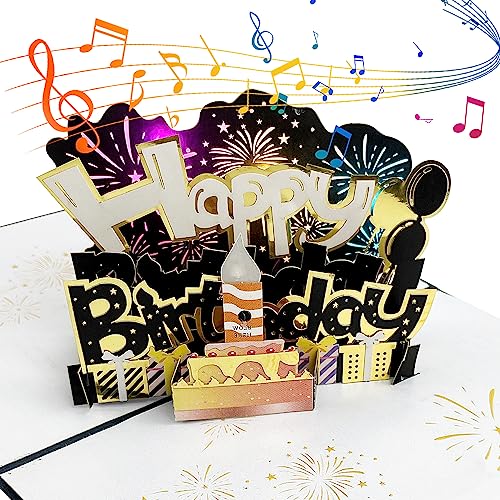 Comprar Tarjeta Felicitacion Cumpleaños Pop Up Musical 3D con Luz LED Soplable Tarjetas Regalo Personalizadas Tarjetas Postal Cumpleaños Promoción Regalos Cumpleaños para Madres y Hombre Top Precio 2023 | regaloscumple.com