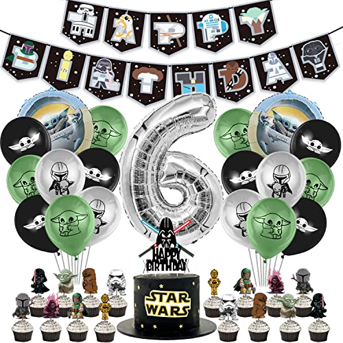 Consigue ahora 6 Años Decoraciones Cumpleaños Decoración 41 pcs Cumpleaños Pancarta Globo Numero 6 Globos Papel Aluminio Decoración Pasteles para Catálogo 6 Años Niño Fiestas Decoración Top Precio 2023 | regaloscumple.com