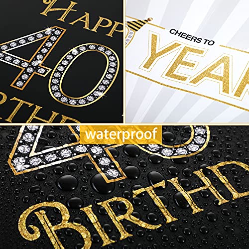 Ofertas en regaloscumple.com Tarjeta Mensaje Cumpleaños Globo Negro Dorado Decoración Cartel Libro (40