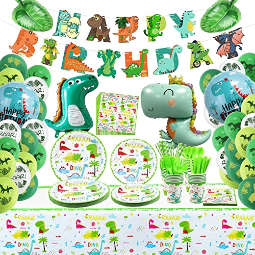 Consigue ahora Suministros Regalos Fiesta cumpleaños Dinosaurios sirven 20 Decoraciones Fiesta Dinosaurios pancartas cumpleaños Globos Mantel Plato Tazas Globos Hojas Palma Ofertas 2024 | regaloscumple.com