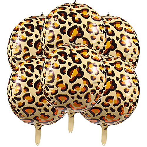Consigue ahora KINBOM 6 Piezas 56 cm Globos Leopardo Ideas para regalar Globos Guepardo 4D Foil Animal Globo para Zoo Jungle Kindergarten Cumpleaños Animal tema Fiesta Decoración Suministros Top Precio 2025 | regaloscumple.com