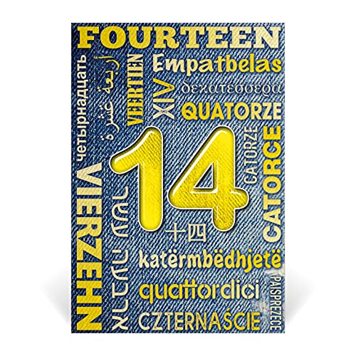 Comprar Magic In The Moonlight Tarjeta felicitación AÑOS 1 A 100 Clásico | idea regalo para la fiesta | para el para ella BlackFriday trae dinero | colorido agradable | con sobre a juego edad (14) Rebajas 2024 | regaloscumple.com