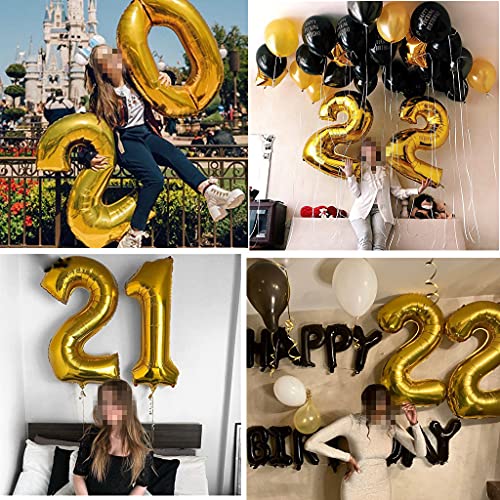 Comprar ahora Globos con número 38 dorado guirnalda de feliz cumpleaños pancarta