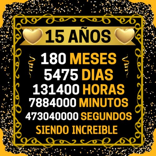 Comprar 15 AÑOS: Libro Visitas para felicitaciones y fotos los invitados | Decoración y Promoción regalos cumpleaños para niñas Chico Chica niños familia y amigos. Top Precio 2025 | regaloscumple.com