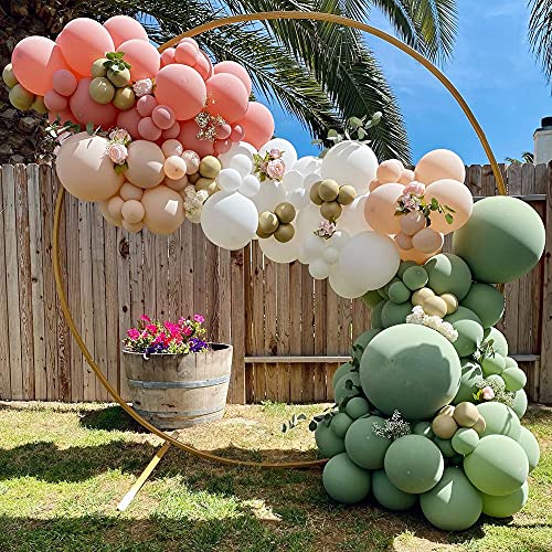 Comprar Rosa Verde Arco Para Globos Kit Guirnaldas Globos Cumpleaños 92 Piezas Rosa Verde Blanco Globo Dorado Metalizado Arco Globos para Feliz Cumpleaños Baby Shower Navidad Bodas Comunion Decoración Top Precio 2025 | regaloscumple.com