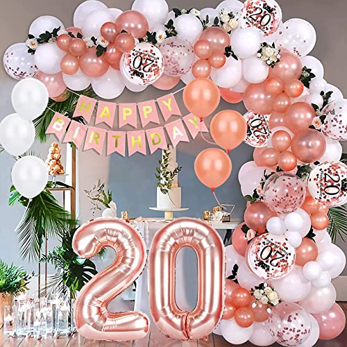 Consigue ahora Decoracion 20 Cumpleaños Chica Mujer Globos Cumpleaños 20 Regalos años Oro Rosa Arco Guirnalda Globos Fiesta Regalos Photocall Cumpleaños Decoracion Ballons Blancs Ballons confettis Ofertas 2024 | regaloscumple.com