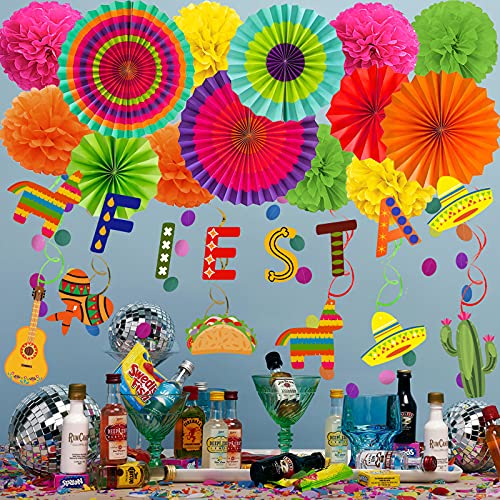 Ofertas en regaloscumple.com Decoraciones fiesta, papel, guirnaldas espirales fiestas, mexicana, Mayo, carnaval,