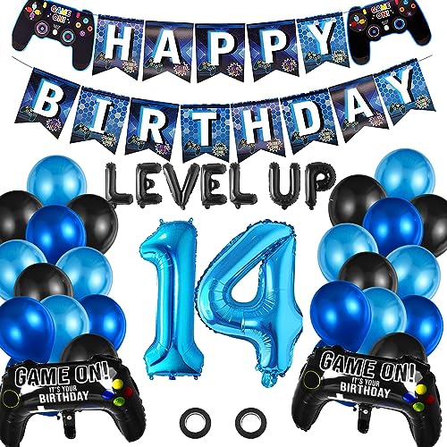 Comprar 31 Piezas Decoraciones De Videojuego 14 Años Controlador De Juegos Globos Catálogo 14 Decoración De Cumpleaños Para Niños Globos Del Controlador Globos Para Decoración De Cumpleaños De Niño De 14 Años(14) Rebajas 2024 | regaloscumple.com