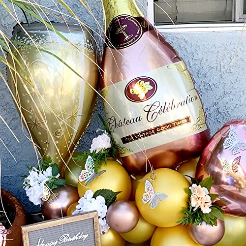 Top Precios Decoración 68 Mujer, 68 Mujer Oro Globo Champán Globo Vino Kit Cumpleaños 68
