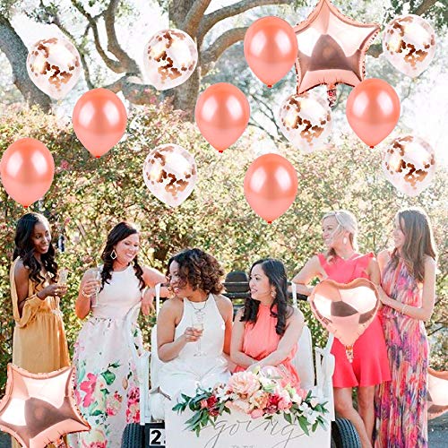 Ofertas de última hora 34 Decoración Rosa Para Inflables Corazón Gigantes Globos Cumpleaños la Confeti Regalo 34 Mujer Fiesta