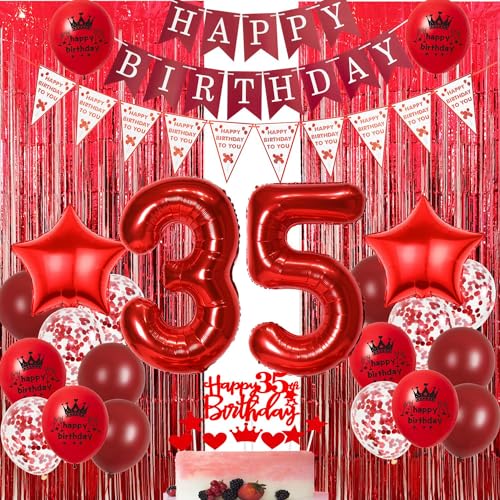 Consigue ahora 35 Años Decoracion Cumpleaños rojo Globos rojos 35 cumpleaños mujer cortinas espumillón 35 cumpleaños rojo Globos 35 cumpleaños Ideas para regalar mujer cortina fiesta 35 cumpleaños rojo Globos cumpleãnos 35 mujer Top Precio 2025 | regaloscumple.com