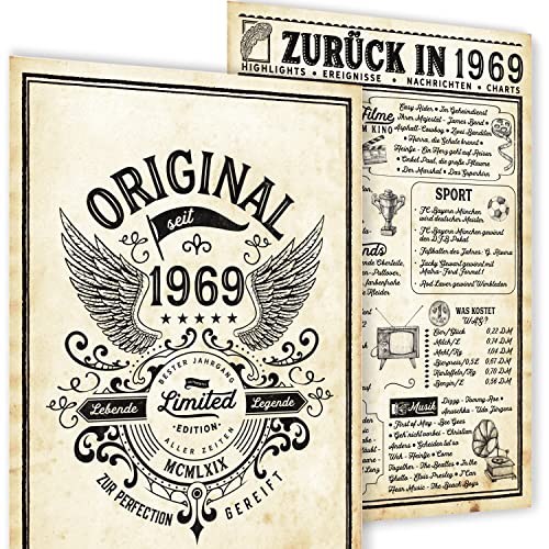 Comprar Regalo decorativo para 53 cumpleaños | Tarjeta cumpleaños personalizada 1969 | Regalo 53 cumpleaños para mujer y hombre 53 cumpleaños | periódico BlackFriday 1969 | Año nacimiento 1969 Ofertas 2024 | regaloscumple.com