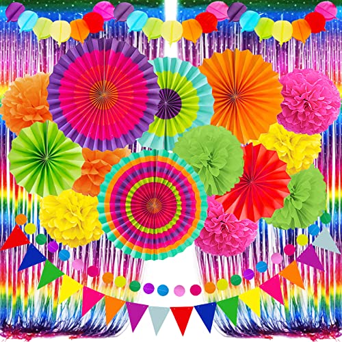 Comprar ZERODECO Traje decoración fiesta abanico papel carnaval coloreado cinco mayo poms Garland String banner cortinas borlas suministros Promoción fiesta carnaval cacao mexicano Top Precio 2024 | regaloscumple.com