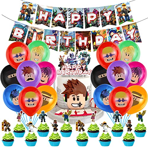 Comprar Decoración Fiesta Cumpleaños 35 pcs BlackFriday Globos Fiesta Temática Feliz Cumpleaños Pancarta Cupcake Tarta Decoracion Decoraciones Fiesta Cumpleaños para Niños Top Precio 2024 | regaloscumple.com