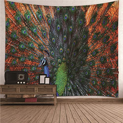 Consigue ahora BCughia BlackFriday Tapiz grande tapiz poliéster multicolor tapiz pavo real 138 pulgadas ancho x 101 pulgadas alto bonita decoración habitación estética Top Precio 2024 | regaloscumple.com
