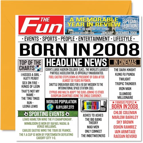 Oferta Stuff4 cumpleaños 16 y – In Newspaper Tarjeta 16 hijo, primo, retro, In 145 x mm, de