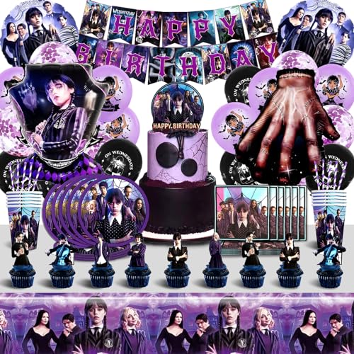 Oferta 99 Wednesday Cumpleaños, Cumpleaños Wednesday cumpleaños Wednesday Cumpleaños, Includ Mantel Tazas