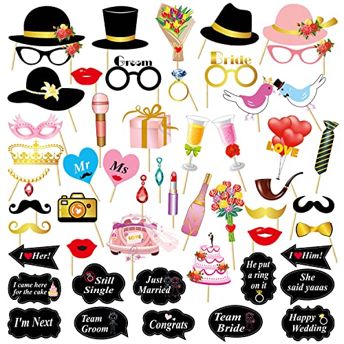 Comprar ZOCONE Photo Booth Wedding 53pcs Accesorios Photocall Bodas Atrezzo Photocall Boda para Cabina Fotocall para Boda Wedding Props Photocall Comunion Photo Booth Props Casamento Cumpleaños para Fiesta Boda Ofertas 2024 | regaloscumple.com