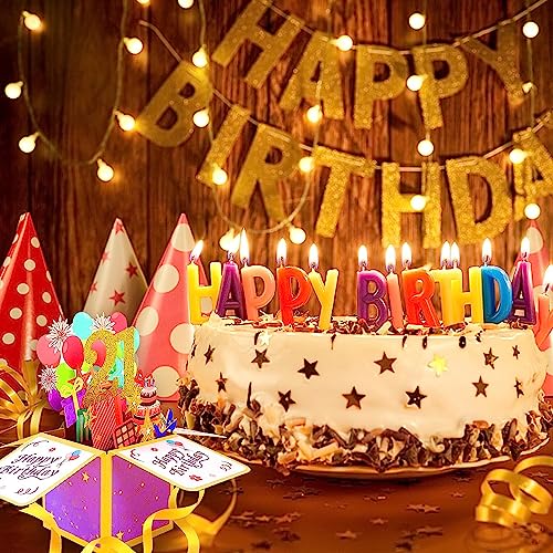 Ofertas de última hora Tarjeta Cumpleaños 3d Pop Up Tarjetas Felicitacion Cumpleaños 21th Birthday Card para Hombres y Mujeres Familias Amantes Amigos y Niños (A 21)