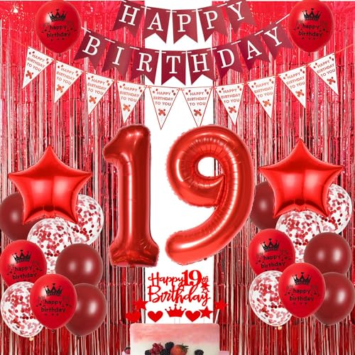 Consigue ahora 19 Años Decoracion Cumpleaños rojo Globos rojos 19 cumpleaños niña cortinas espumillón 19 BlackFriday cumpleaños rojo Globos 19 cumpleaños niña cortina fiesta 19 cumpleaños rojo Rojo globos cumpleãnos 19 niña Ofertas 2025 | regaloscumple.com