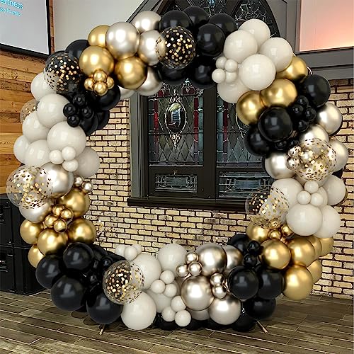 Top Precios Globo oro 152 arco oro plata beige confeti arco oro cumpleaños, decoración, graduación