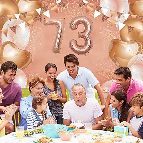 Ofertas en regaloscumple.com Numeros años, globo 73 rosa Mujeres 40